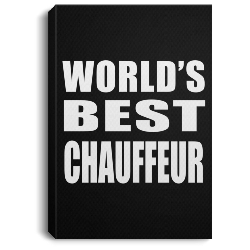 World's Best Chauffeur - Canvas Portrait