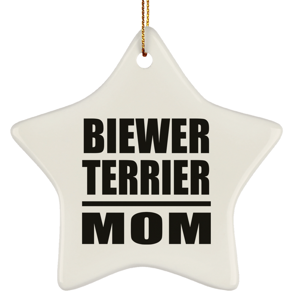 Biewer Terrier Mom - Star Ornament
