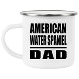 American Water Spaniel Dad - 12oz Camping Mug