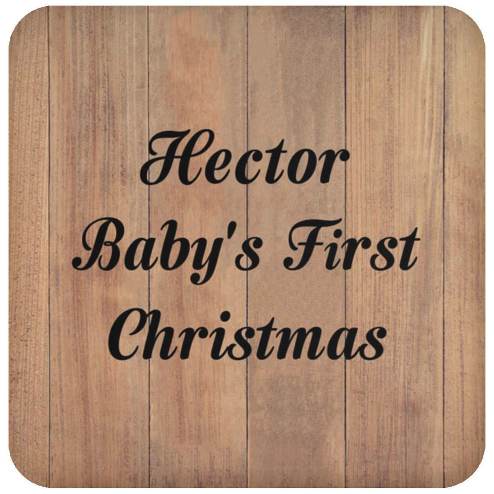 Hector Baby's First Christmas - Drink Coaster C