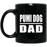Pumi Dog Dad - 11oz Coffee Mug Black