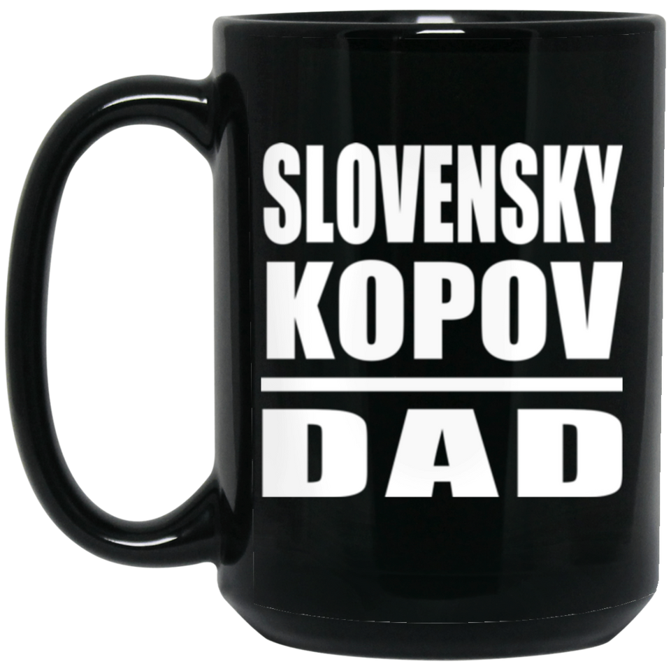 Slovensky Kopov Dad - 15oz Coffee Mug Black