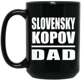 Slovensky Kopov Dad - 15oz Coffee Mug Black