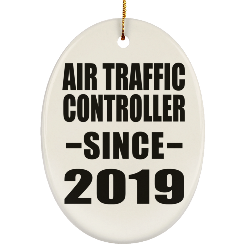 Air Traffic Controller Since 2019 - Oval Ornament