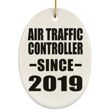 Air Traffic Controller Since 2019 - Oval Ornament