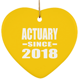 Actuary Since 2018 - Heart Ornament