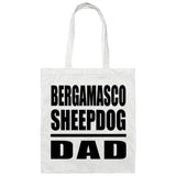 Bergamasco Sheepdog Dad - Tote Bag White