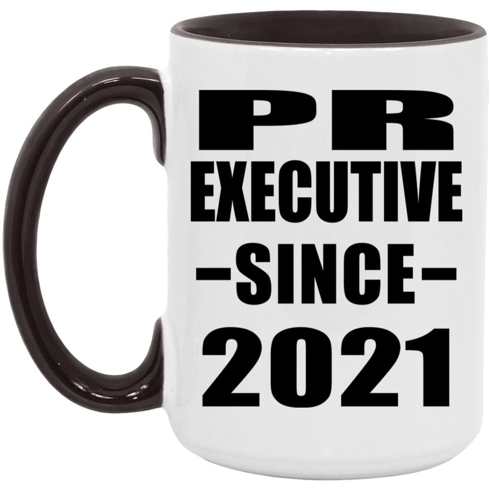 PR Executive Since 2021 - 15oz Accent Mug Black