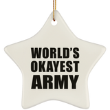 World's Okayest Army - Star Ornament
