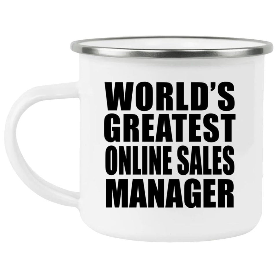 World's Greatest Online Sales Manager - 12oz Camping Mug