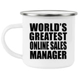 World's Greatest Online Sales Manager - 12oz Camping Mug