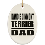 Dandie Dinmont Terrier Dad - Oval Ornament