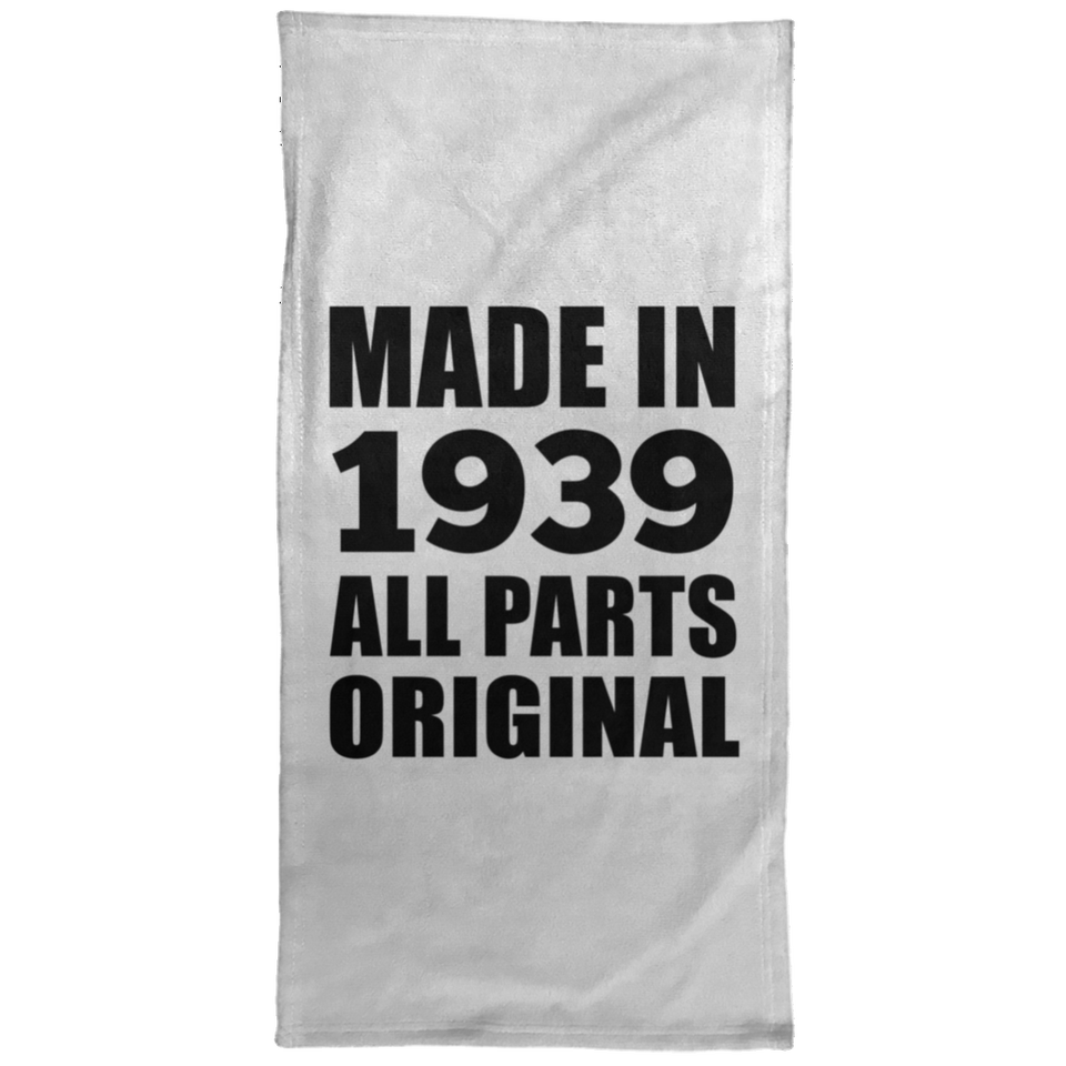 85th Birthday Made in 1939 All Parts Original - Hand Towel