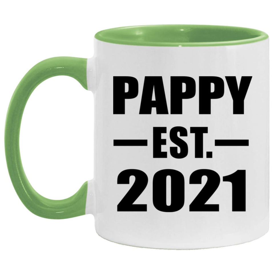 Pappy Established EST. 2021 - 11oz Accent Mug Green