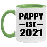 Pappy Established EST. 2021 - 11oz Accent Mug Green