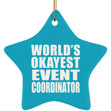 World's Okayest Event Coordinator - Star Ornament