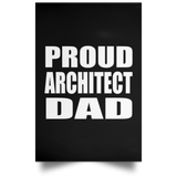 Proud Architect Dad - Poster Portrait