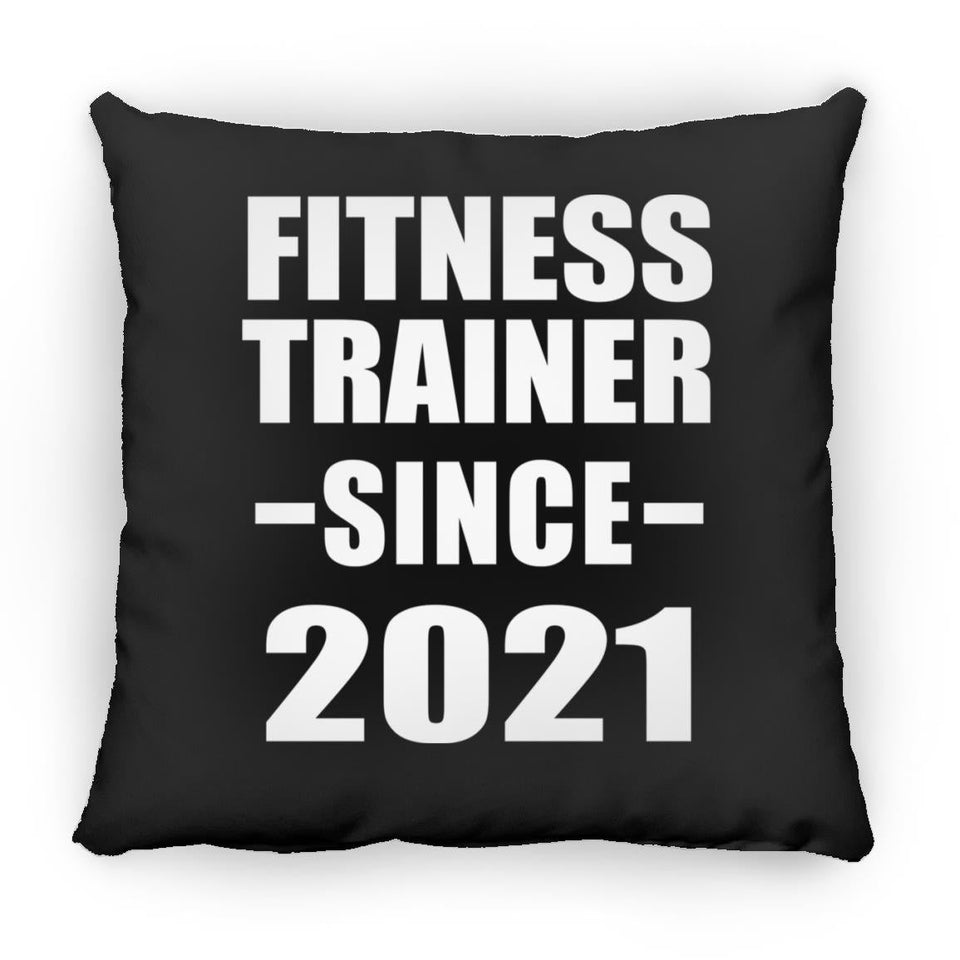 Fitness Trainer Since 2021 - Throw Pillow Black