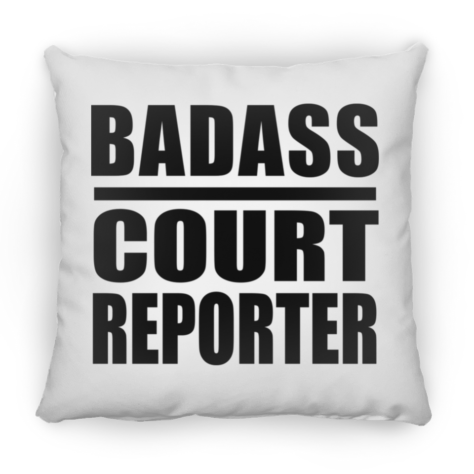 Badass Court Reporter - Throw Pillow