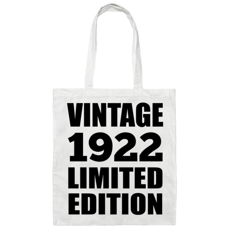 102nd Birthday Vintage 1922 Limited Edition - Tote Bag White