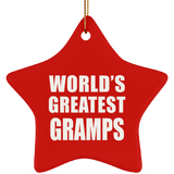 World's Greatest Gramps - Star Ornament