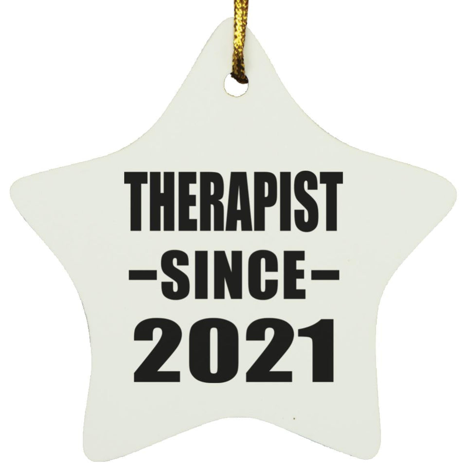 Therapist Since 2021 - Star Ornament