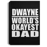 Dwayne World's Okayest Dad - Canvas Portrait