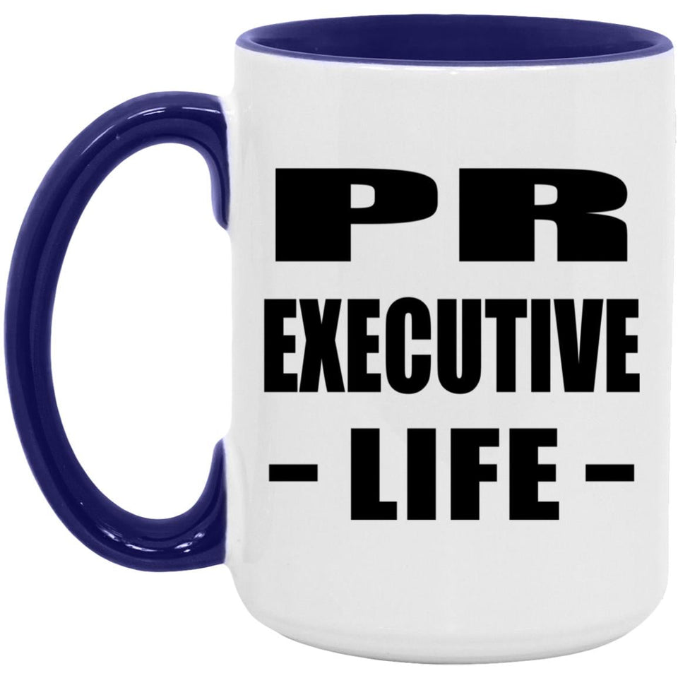 Pr Executive Life - 15oz Accent Mug Purple