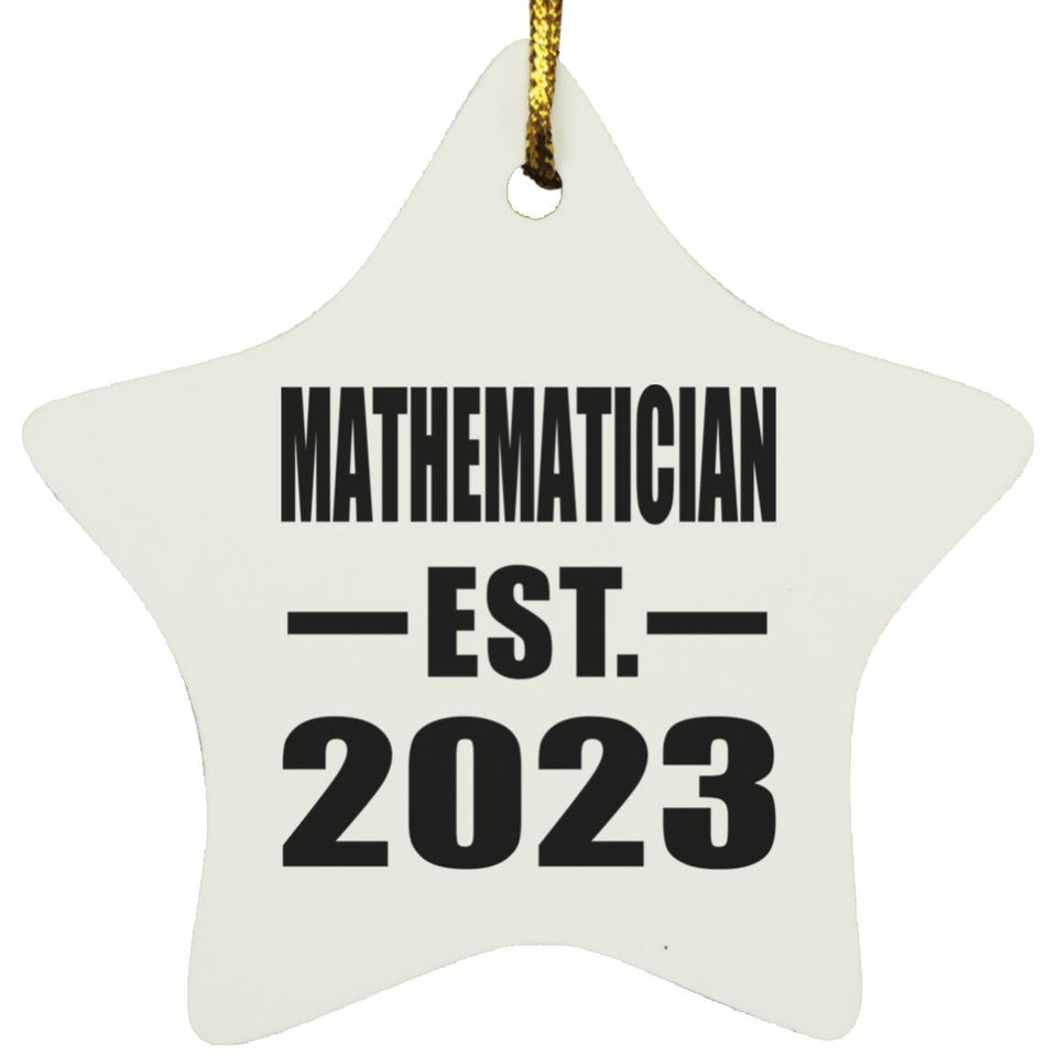 Mathematician Established EST. 2023 - Star Ornament