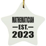 Mathematician Established EST. 2023 - Star Ornament