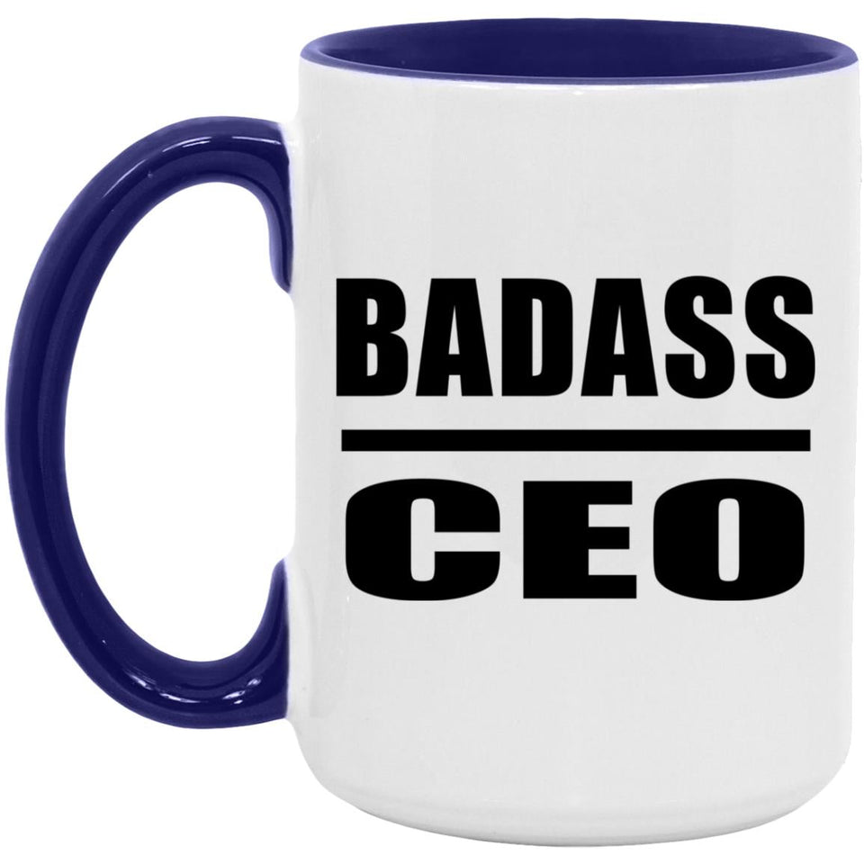 Badass CEO - 15oz Accent Mug Purple