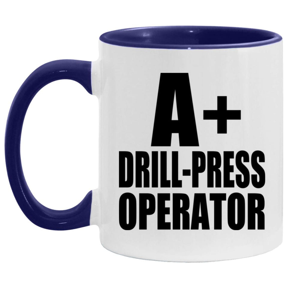 A+ Drill-Press Operator - 11oz Accent Mug Purple