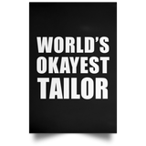 World's Okayest Tailor - Poster Portrait