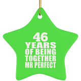 46th Anniversary 46 Years Of Being Mr Perfect - Star Ornament
