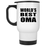 World's Best Oma - White Travel Mug