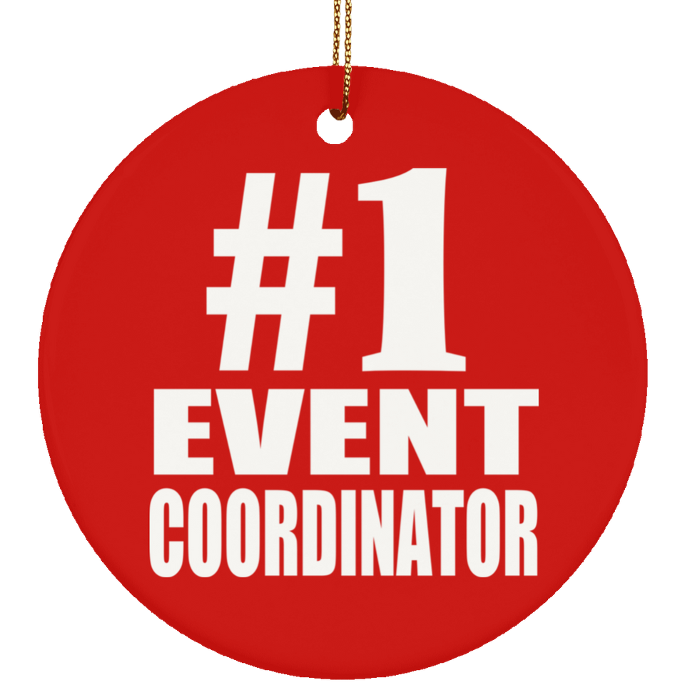 Number One #1 Event Coordinator - Circle Ornament