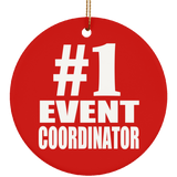 Number One #1 Event Coordinator - Circle Ornament