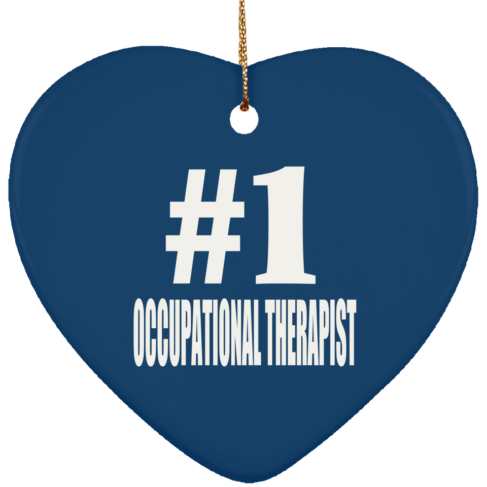 Number One #1 Occupational Therapist - Heart Ornament