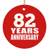 82nd Anniversary 82 Years Anniversary - Circle Ornament