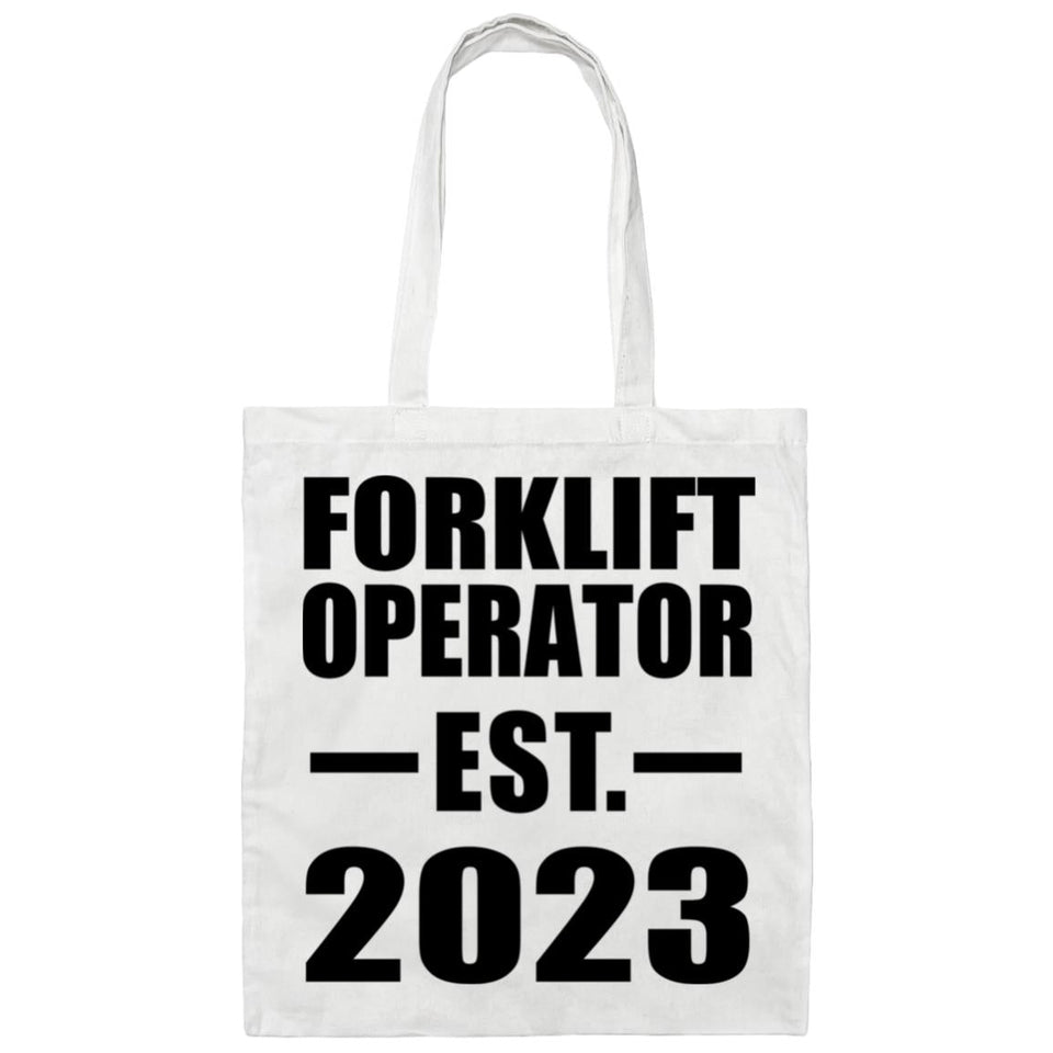 Forklift Operator Established EST. 2023 - Tote Bag White