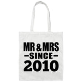 14th Anniversary Mr & Mrs Since 2010 - Tote Bag White