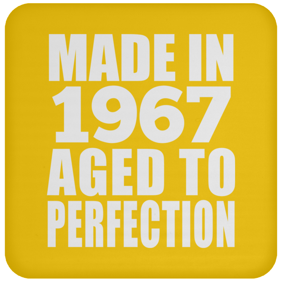 57th Birthday Made In 1967 Aged to Perfection - Drink Coaster