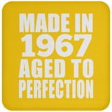 57th Birthday Made In 1967 Aged to Perfection - Drink Coaster