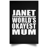 Janet World's Okayest Mum - Poster Portrait