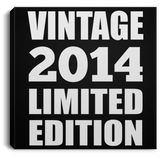 10th Birthday Vintage 2014 Limited Edition - Canvas Square