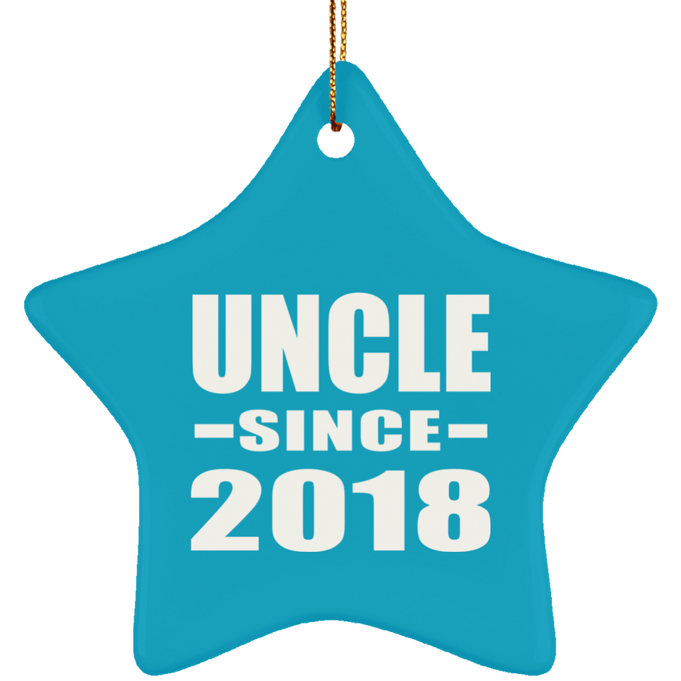 Uncle Since 2018 - Star Ornament