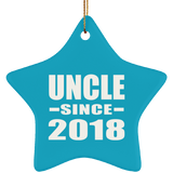 Uncle Since 2018 - Star Ornament