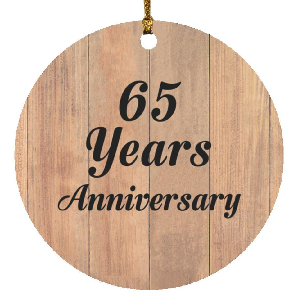 65th Anniversary 65 Years Anniversary - Circle Ornament C