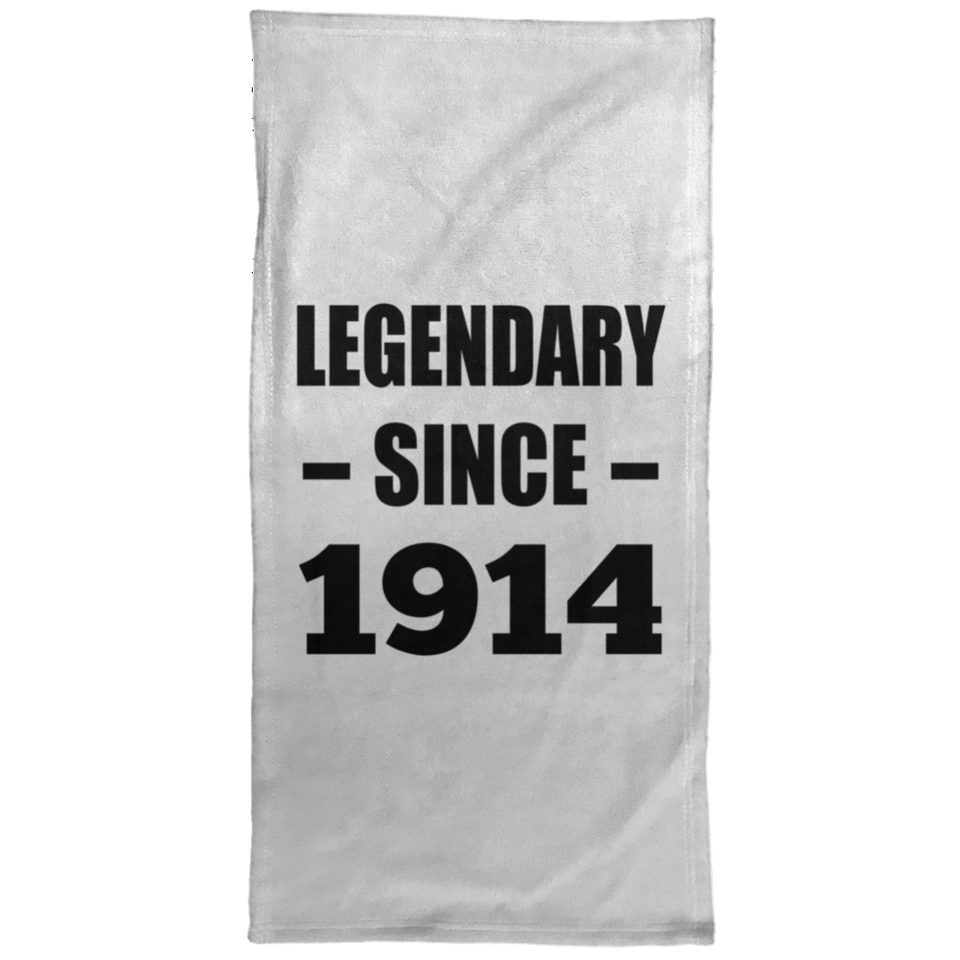 110th Birthday Legendary Since 1914 - Hand Towel