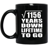 34th Anniversary Square Root of 1156 Years Lifetime To Go - 11oz Coffee Mug Black